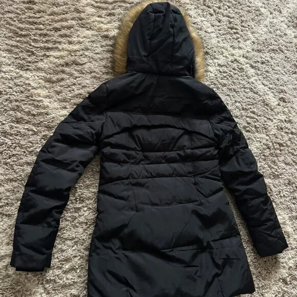 Valuker Women's Down Coat With Fur Hood With 90% Down Parka Winter Puffer Jacket - Picture 4 of 5